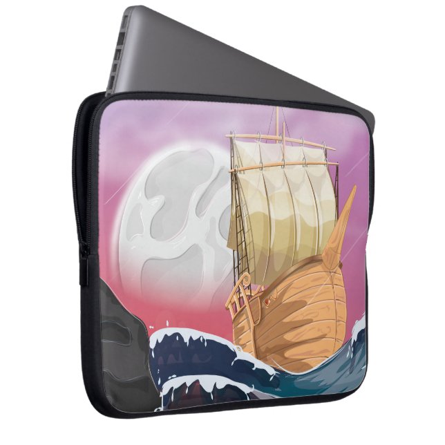 Ocean Storm Laptop Sleeve (Front Right)