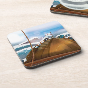 Ocean Storm Sail Ship Coaster