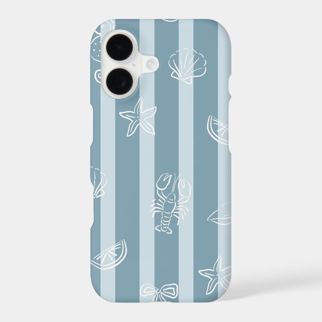 Ocean Stripe Phone Case (Back)