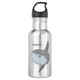 Ocean sunfish mola mola cute cartoon 532 ml water bottle