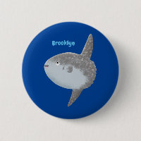 Ocean sunfish mola mola cute cartoon 