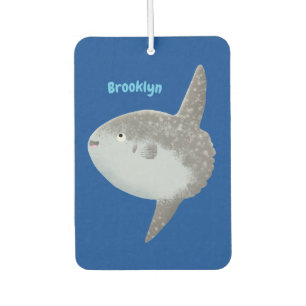 Ocean sunfish mola mola cute cartoon car air freshener
