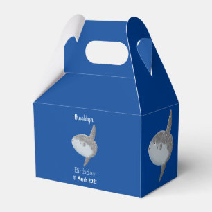 Ocean sunfish mola mola cute cartoon favour box