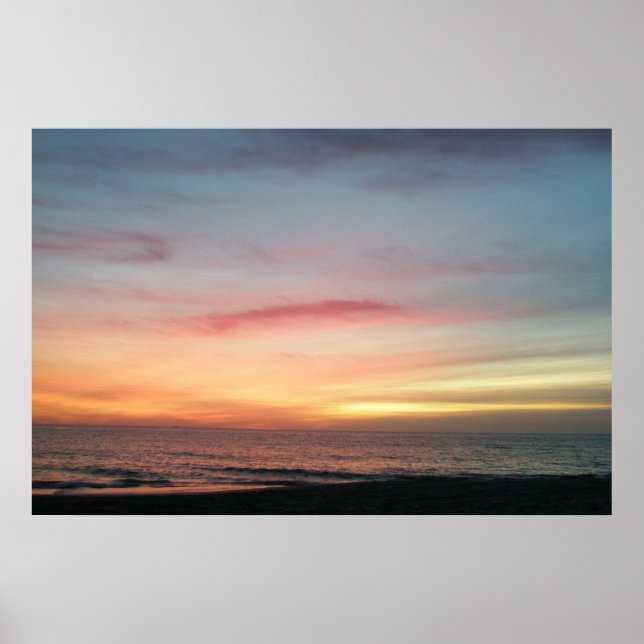 Ocean Sunrise in December Poster (Front)
