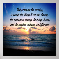 OCEAN SUNRISE SERENITY PRAYER ORIGINAL