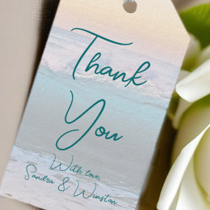 Ocean Sunrise Thank You Favour Tags