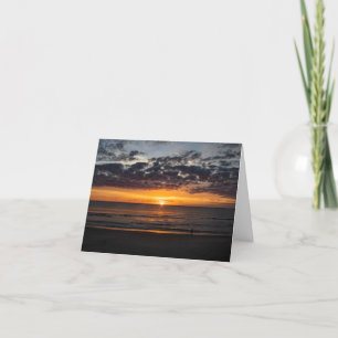 Ocean Sunrise With Sympathy Message Card