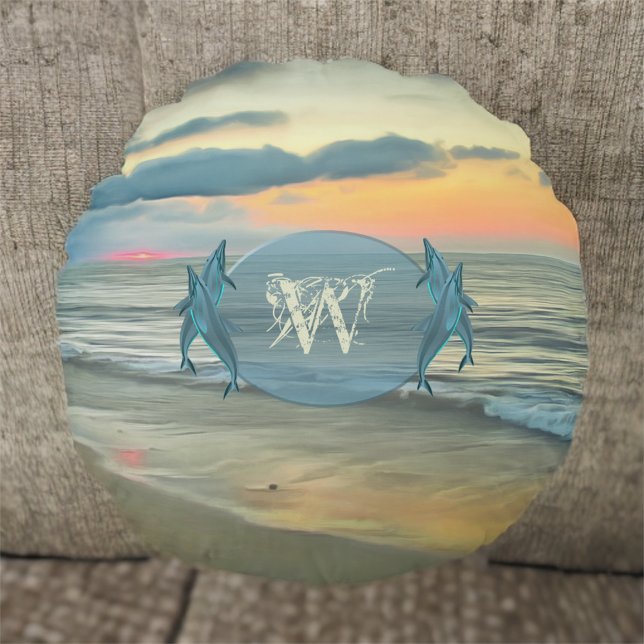 Ocean Sunset 0735 Round Cushion (Creator Uploaded)