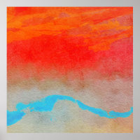 Ocean Sunset Abstract