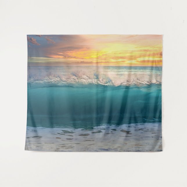Ocean Sunset Beach Photo 193 Tapestry (Front (Horizontal))