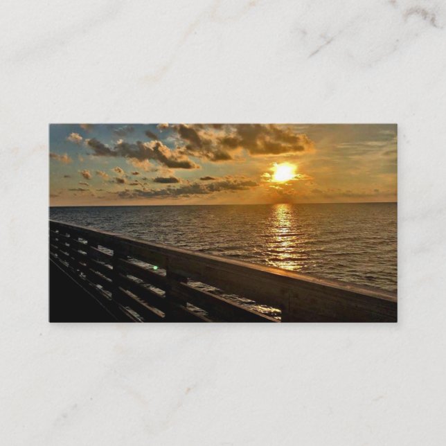 Ocean Sunset Business Card (Front)