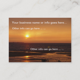 Ocean sunset Business Cards