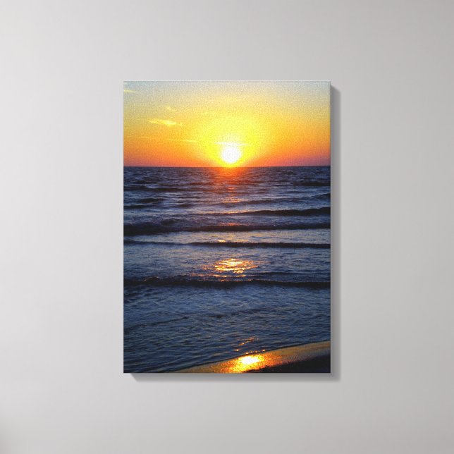 Ocean Sunset Canvas Print (Front)