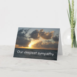 Ocean sunset card