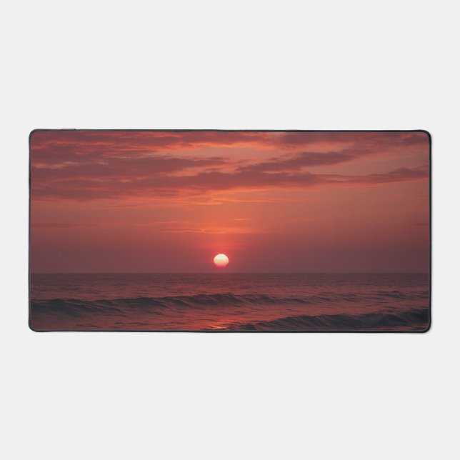 Ocean Sunset Desk Mat (Front)