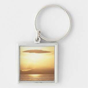 Ocean sunset key ring
