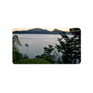 Ocean Sunset Label