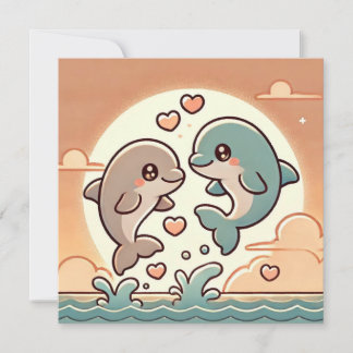 Ocean Sunset Love Card