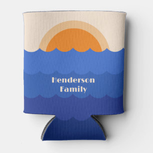 Ocean sunset minimalist scene can cooler