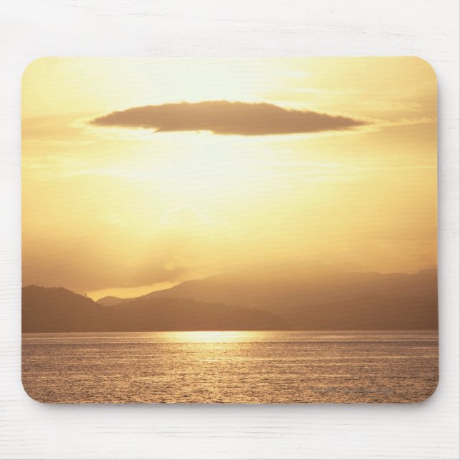 Ocean sunset mouse pad (Front)