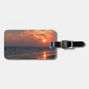 Ocean Sunset - Oak Island, NC Luggage Tag