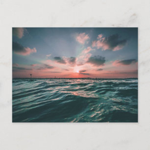 Ocean Sunset postcard