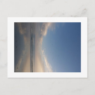 ocean sunset postcard