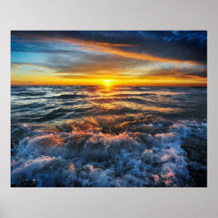 Ocean Sunset Poster