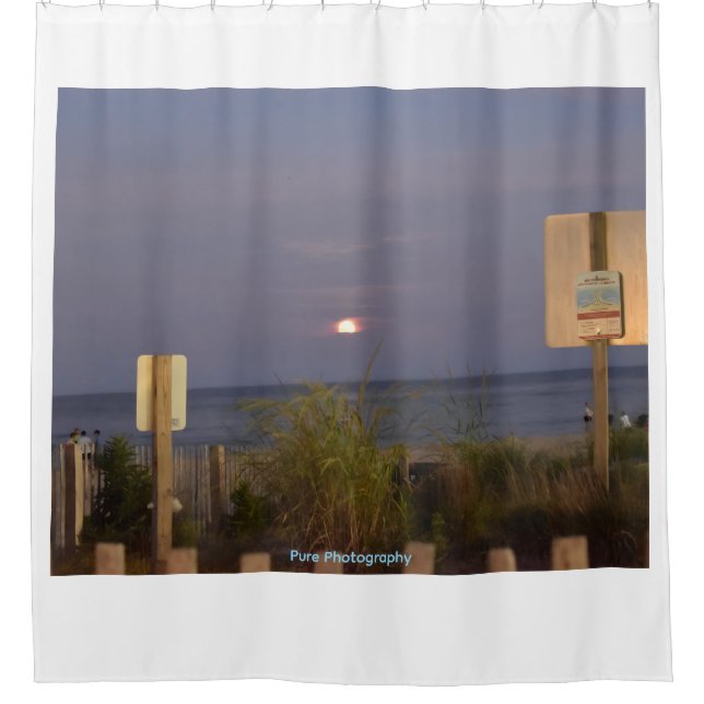 Ocean Sunset Shower Curtain (Front)