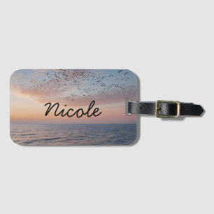 Ocean Sunset Summer Beach Waves custom Lugga Luggage Tag