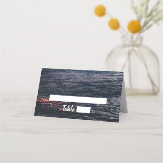 Ocean Sunset Wedding Place Cards