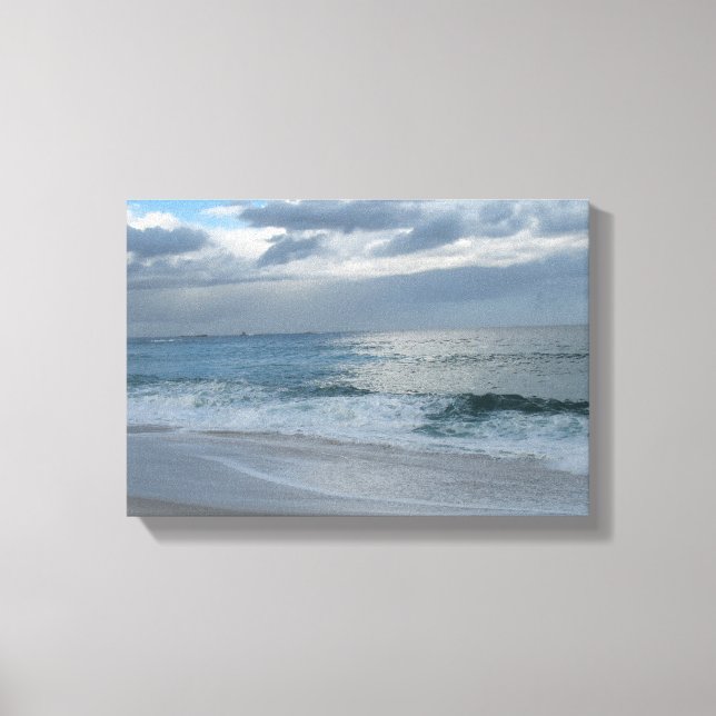 Ocean surf and sky canvas print (Front)