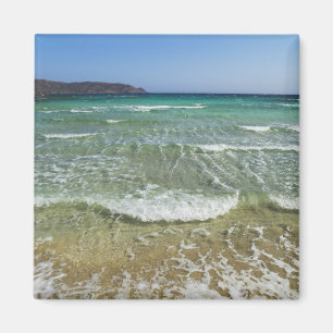 Ocean surf at Elafonisi Beach - Europe, Greece, Magnet