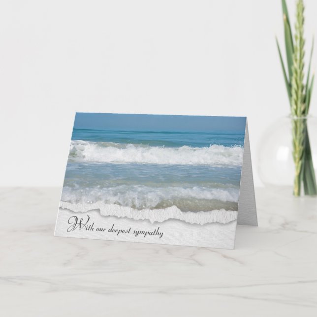 Ocean Surf Sympathy Card (Front)