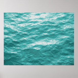 Ocean Surface photo painting Poster