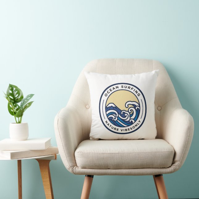 Ocean Surfing Nature Vibes Only Cushion (Chair)