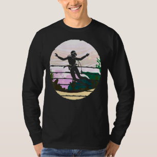 Ocean Swimming Retro Scuba Diver Underwater Diving T-Shirt