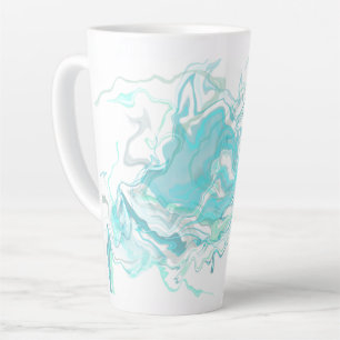 Ocean Swirl I Latte Mug Cup