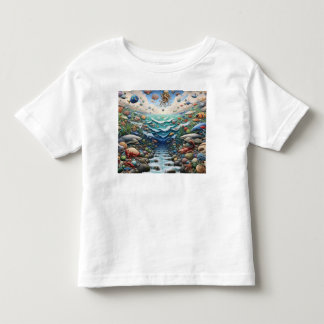 Ocean Symphony: A Vibrant Underwater World" Toddler T-Shirt