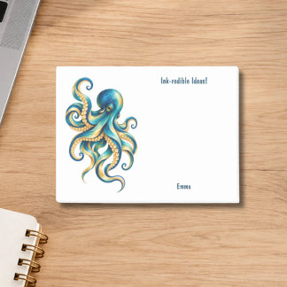 Ocean Theme | Octopus | Ink-redible Ideas | Post-it Notes