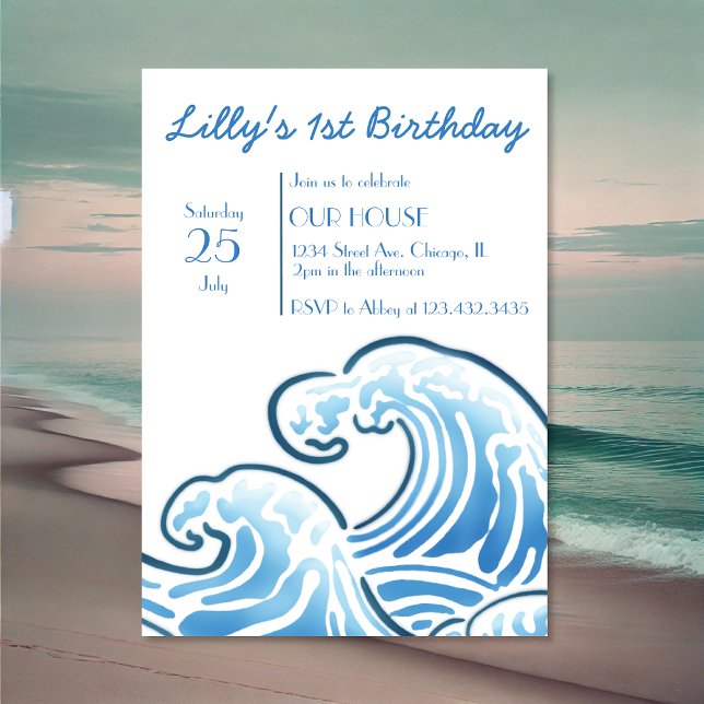 Ocean Themed Birthday Invitation (Creator Uploaded)
