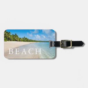 Ocean Tide On A Tropical Beach Luggage Tag