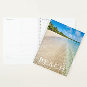 Ocean Tide On A Tropical Beach Planner