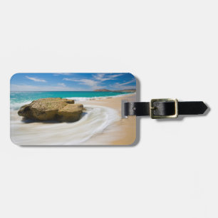 Ocean Tide Swirls On The Beach Luggage Tag