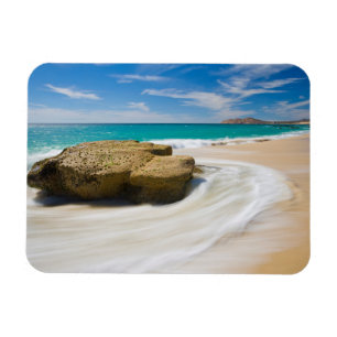 Ocean Tide Swirls On The Beach Magnet