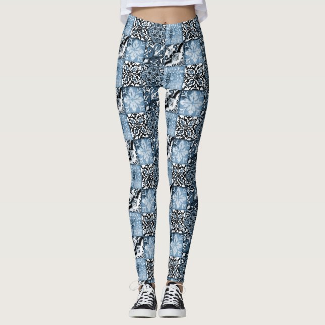 Ocean Tile Leggings (Front)