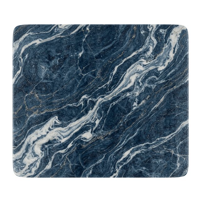 Ocean Tone Marble Minimal Modern Look Cutting Board (Front)