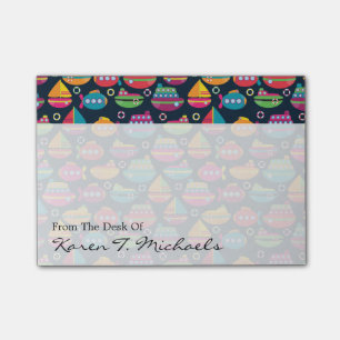 Ocean Transportation Pattern   Add Your Name Post-it Notes