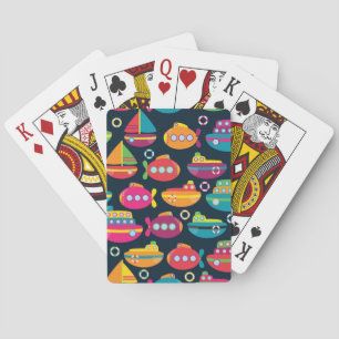 Ocean Transportation Pattern Playing Cards