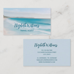 Ocean Travel Agent Business Card